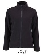 SOL´S Fleecejacke Norman mit Reißverschluss für Damen – Black