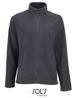SOL´S Fleecejacke Norman mit Reißverschluss für Damen – Charcoal Grey (Solid)