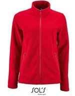SOL´S Fleecejacke Norman mit Reißverschluss für Damen – Red