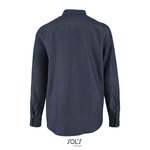 SOL´S Denim Hemd Barry mit Brusttasche für Herren, Denim Brut S, L02100 – Bild 4