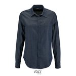 SOL´S Denim Hemd Barry aus Baumwolle, Denim Brut XS, L02101 – Bild 3