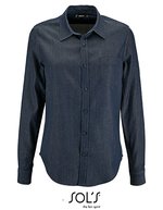 SOL´S Denim Hemd Barry aus Baumwolle, Denim Brut XS, L02101 – Bild 2