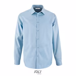 SOL'S Herringbone Shirt Brody, White for Men, Sky Blue S, L02102 – image 3