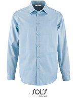 SOL´S Herringbone Hemd Brody, Weiß für Herren, Sky Blue S, L02102 – Bild 2