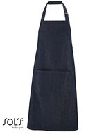 SOL´S Tablier à bavette en denim Grant avec poche frontale, Denim Brut 90 x 75 cm, L02104 – Bild 2