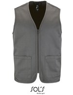 SOL´S Bodywarmer Wallace mit Innentasche, Black XS, L02110 – Anthracite Gris (Uni)