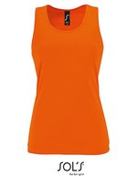 SOL´S Sport Tank Top mit Racerback für Damen, Neon Green S, L02117 – Arancione neon