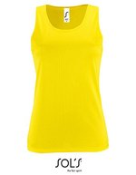 SOL´S Sport Tank Top mit Racerback für Damen, Neon Green S, L02117 – Giallo neon