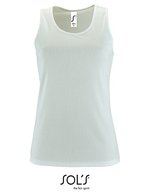 SOL´S Sport Tank Top mit Racerback für Damen, Neon Green S, L02117 – Bianco