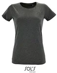 SOL´S Women´s Round Neck Fitted T-Shirt Regent Charcoal Melange S (L02758), L02758 – Bild 1