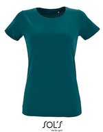 SOL´S Women´s Round Neck Fitted T-Shirt Regent White M (L02758), L02758 – Duck Blue