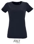 SOL´S Women´s Round Neck Fitted T-Shirt Regent Charcoal Melange S (L02758), L02758 – French Navy