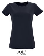 SOL´S Women´s Round Neck Fitted T-Shirt Regent White M (L02758), L02758 – French Navy