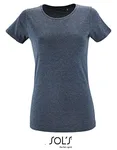 SOL´S Women´s Round Neck Fitted T-Shirt Regent Charcoal Melange S (L02758), L02758 – Heather Denim