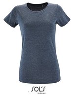SOL´S Women´s Round Neck Fitted T-Shirt Regent White M (L02758), L02758 – Heather Denim