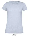 SOL´S Women´s Round Neck Fitted T-Shirt Regent Charcoal Melange S (L02758), L02758 – Heather Sky