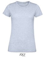 SOL´S Women´s Round Neck Fitted T-Shirt Regent White M (L02758), L02758 – Heather Sky