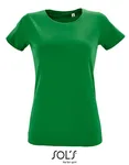 SOL´S Women´s Round Neck Fitted T-Shirt Regent Charcoal Melange S (L02758), L02758 – Kelly Green