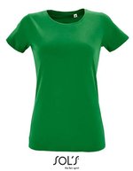 SOL´S Women´s Round Neck Fitted T-Shirt Regent White M (L02758), L02758 – Kelly Green