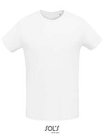 SOL´S Slim Fit Herren T-Shirt aus Baumwolle, Creamy Blue XS, L02855 – White