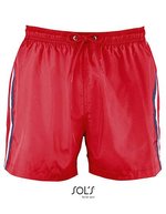 SOL´S Männer Badeshorts mit Netz-Innenslip, French Navy XS, L02919 – Rouge