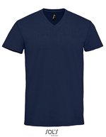 SOL´S V-Ausschnitt T-Shirt "Imperial für Herren, White S, L02940 – French Navy
