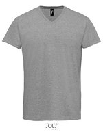 SOL´S V-Ausschnitt T-Shirt "Imperial für Herren, White S, L02940 – Grey Melange