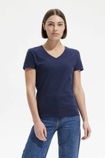 SOL´S V-Ausschnitt T-Shirt aus Baumwolle für Damen, White S, L02941 – Bild 1
