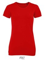 SOL´S Millenium T-Shirt mit Elasthan-Anteil, White S, L02946 – Red