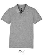 SOL´S Poloshirt aus 100% Baumwolle für Kinder, Black 4 Jahre (96/104), L02948 – Grey Melange