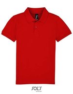 SOL´S Poloshirt aus 100% Baumwolle für Kinder, Black 4 Jahre (96/104), L02948 – Red