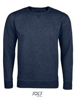 SOL´S Sweatshirt mit Rundhals-V-Einsatz für Herren, White XS, L02990 – Heather Denim