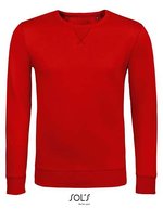 SOL´S Sweatshirt mit Rundhals-V-Einsatz für Herren, White XS, L02990 – Red