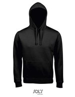 SOL´S Hoodie mit Kängurutasche und Kapuze für Herren, White XS, L02991 – Black