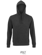 SOL´S Hoodie mit Kängurutasche und Kapuze für Herren, White XS, L02991 – Charcoal Melange