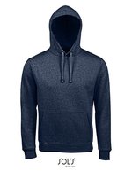 SOL´S Hoodie mit Kängurutasche und Kapuze für Herren, White XS, L02991 – Heather Denim