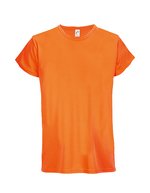 SOL´S Sprint T-Shirt aus 100% Polyester-Piqué, White XS, L02995 – Arancione neon