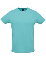 SOL´S Sprint T-Shirt aus 100% Polyester-Piqué, White XS, L02995 – Pool Blu