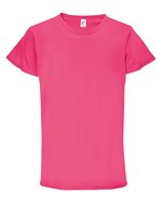SOL´S Sprint T-Shirt aus 100% Polyester-Piqué, White XS, L02995 – Ribbon Rosa