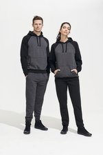 SOL´S Seattle Sweat Hoodie mit Kängurutasche, Charcoal Grey Melange/Black XS, L02998 – Bild 1
