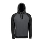 SOL´S Seattle Sweat Hoodie mit Kängurutasche, Charcoal Grey Melange/Black XS, L02998 – Bild 3