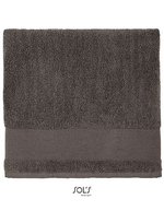 SOL´S Flauschiges Handtuch Peninsula 50 Baumwolle, Creamy Blue 50 x 100 cm, L03095 – Gris fonce (Uni)