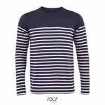 SOL´S Langarm Matrosen T-Shirt gestreift für Herren, French Navy/White S, L03099 – Bild 3