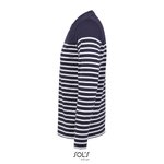 SOL´S Langarm Matrosen T-Shirt gestreift für Herren, French Navy/White S, L03099 – Bild 5