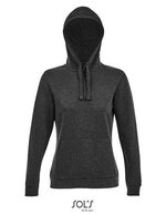 SOL´S Women´s Hooded Sweatshirt Spencer Black XS (L03103), L03103 – Heather Charcoal Melange