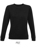 SOL´S Rundhals Sweatshirt Sully Fleece für Damen, Black XS, L03104 – Bild 1