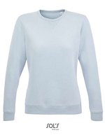 SOL´S Rundhals Sweatshirt Sully Fleece für Damen, Black XS, L03104 – Creamy Blue