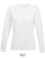 SOL´S Rundhals Sweatshirt Sully Fleece für Damen, Black XS, L03104 – White