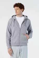 SOL´S Fleece Zip Hoodie Spike für Herren, Heather Grey Melange S, L03105 – Bild 1