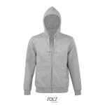SOL´S Fleece Zip Hoodie Spike für Herren, Heather Grey Melange S, L03105 – Bild 3